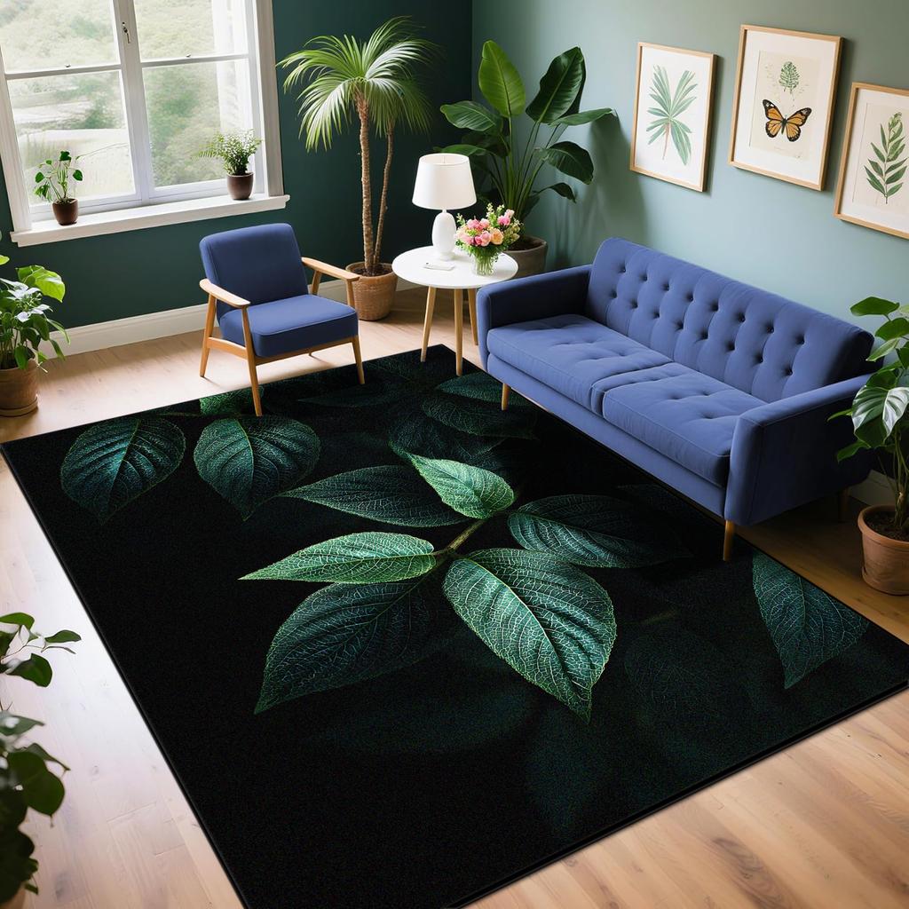 Modern Natural Style Carpets Living Room Sofa Table Customizable Rugs Washable Indoor Entrance Antiskid Floor Mat Easy Cleaning