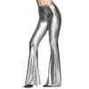 Women's Multi-Color Shiny Patent Leather Flared Pants - European & American Fashion