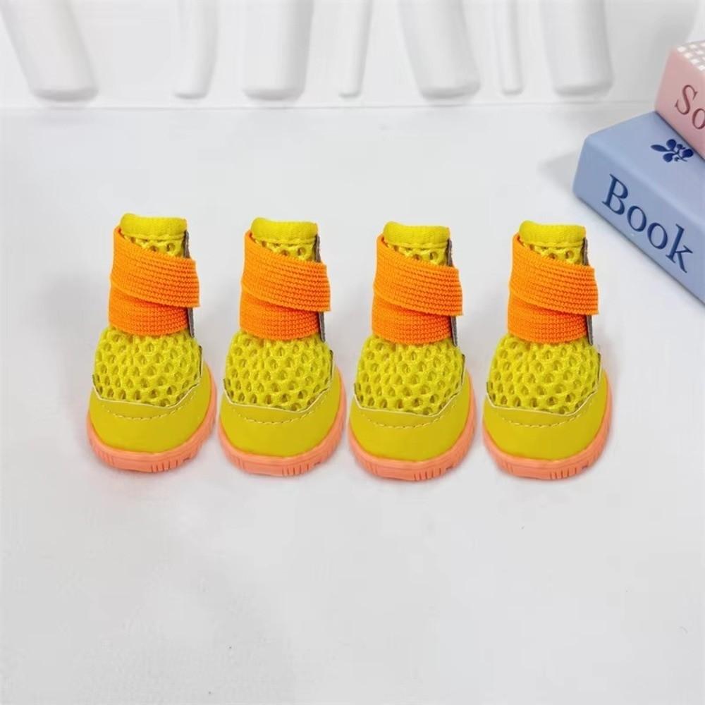 Summer Lightweight Small Dog Shoes Breathable Mesh Puppy Boots Fashion Anti-Slip Shoes For Puppies