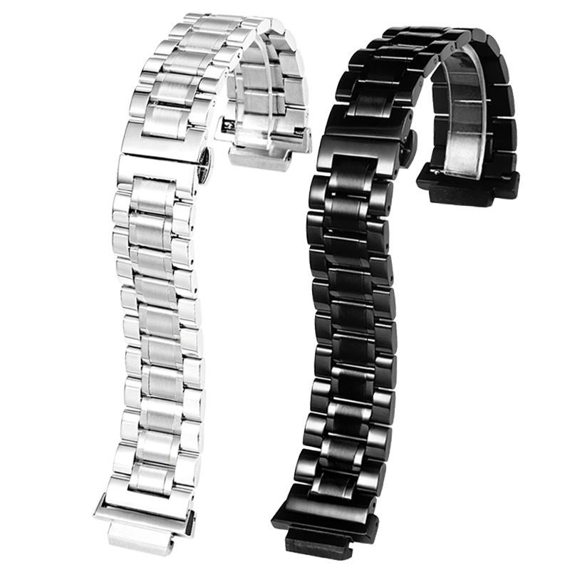 Pevný ocelový řemínek na hodinky pro Casio Farm Oak Modifikovaný GM2100/GA2100 Černý GM2100 Ocelový náramek Pánský Nerezová ocel