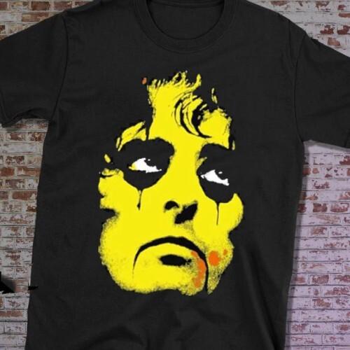 Rare! Alice Cooper Yellow Horror T-Shirt S
