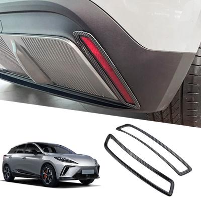 2pcs /set Car Fog Light Cover Rear Fog Light Trim Frame Sticker for MG 4 MG4 EV 2022 2023 2024 Decoration Accessories