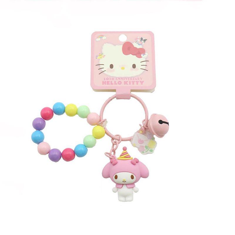 Sanrio Hello Kitty Colorful 50th Anniversary Keychain Pendant - Small Gift