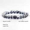 Black Stone Tiger Eye Magnetic Bead Bracelet