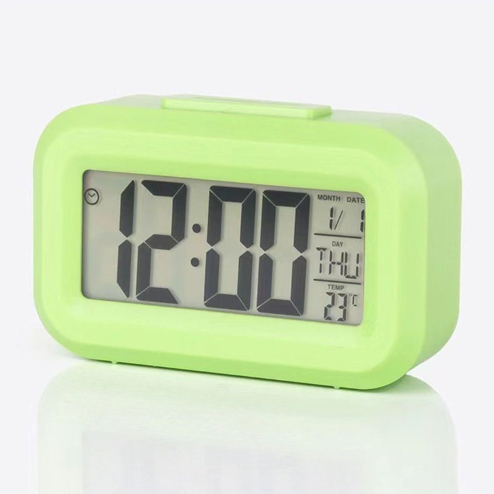 Backlight Digital Alarm Clock Snooze Electronic Alarm Clock Portable Desktop Clock  For Student