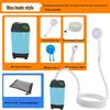 Portable Self-Priming Electric Shower for Outdoor and Rural Use