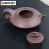 180ml Antique Yixing Purple Clay Teapots Handmade Auspicious Beast Pot Raw Ore Purple Mud Kettle With Strainer Zisha Teaset Gift