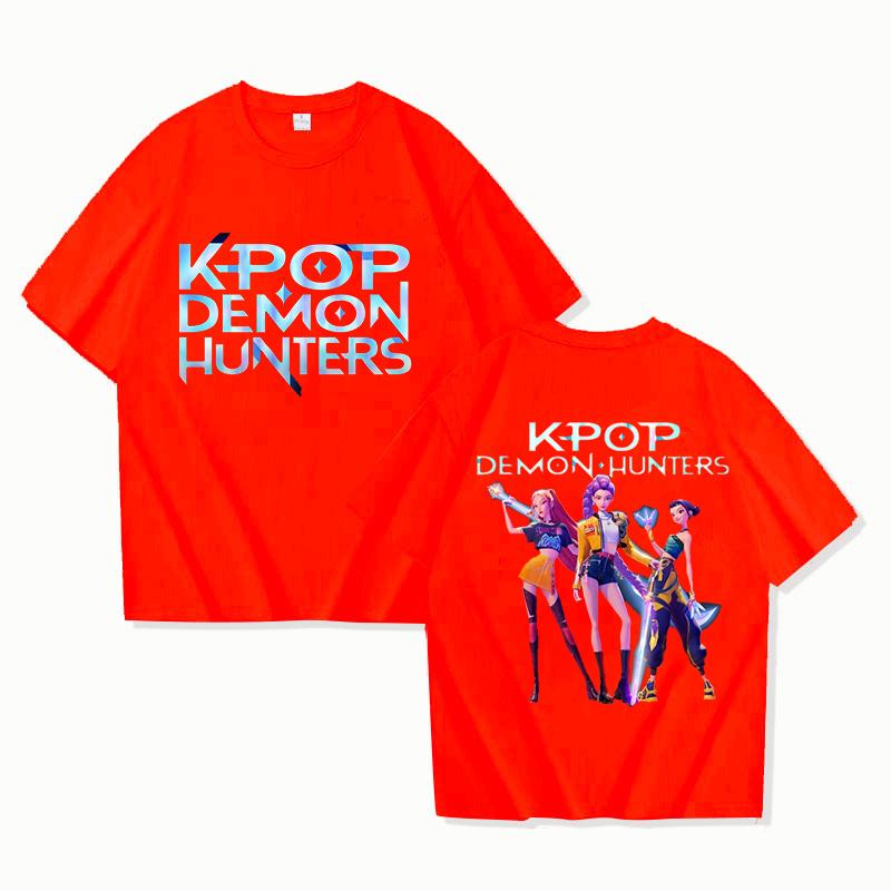 New Hot Anime Kpop Demon Hunters Mira Rumi Zoey T-shirts Fashion Women Girls Summer Tee Shirt Unisex Casual Short Sleeve Tops