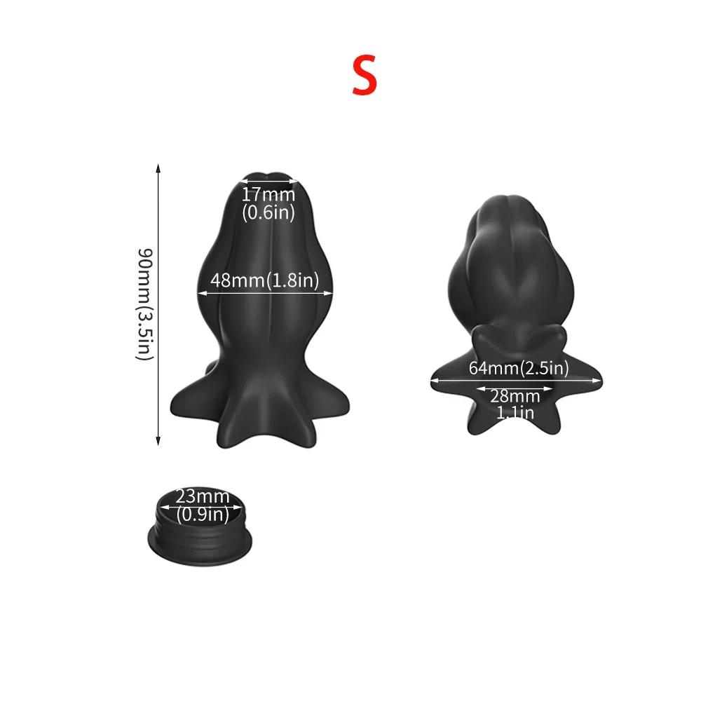 Silicone Anal Plug 3 Sizes Removable Butt Plug Stimulation Anus Masturbator G Spot Massage Dildo  Sex Toys for Man Women