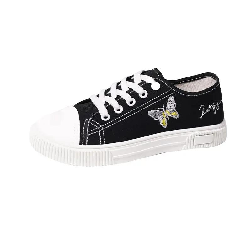 Fashion Fashion 2025 Shoes for Women Spring Autumn Embroidery Vulcanized Shoe Designer Luxury New In Casual Daily Routine Woman Footwear