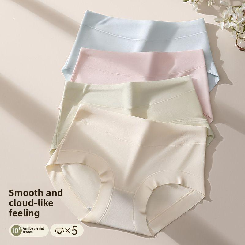 Ladies Spring and Autumn Sweet Pure Cotton 10A Antibacterial Comfortable Skin Friendly Waist Triangle Briefs