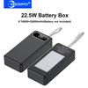 22.5W Fast Charging Battery Box 6x18650 Battery Storage Box Dual USB+Type C Mobile Phone Charger External Power Bank Case