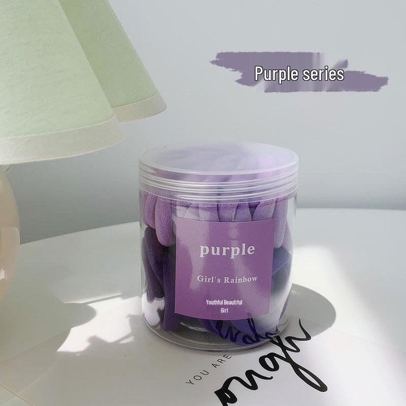 50 High Elasticity Seamless Hair Ties - Durable & Gentle on Hair, Korean Style Bands