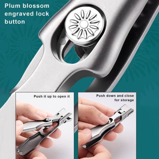 Nagelknipser Set Aus Edelstahl – 2 Stück Für Finger- & Fußnägel – Mit Nagelfeile, Scharf & Präzise