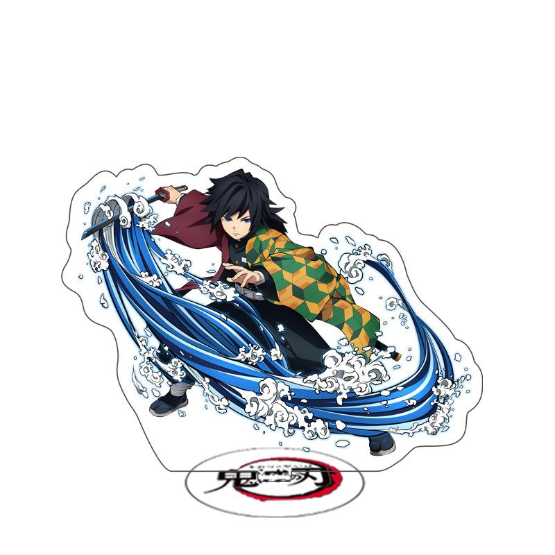 Double Sided New Demon Slayer Acrylic Stand Figures Tanjiro Nezuko Shinobu Giyu Anime Merchandise Collectible Display Decor