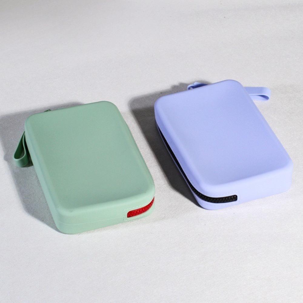 Portable Cosmetic Storage Bag with Zipper Storage Bags Waterproof Silicone Makeup Pouch Large Capacity Makeup Brush Holder