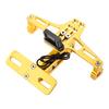 License Plate Stays, License Plate Holder for Motorcycle, Fender Eliminator Bracket with LED Light, Angle Adjustable, Universal Type, Gold