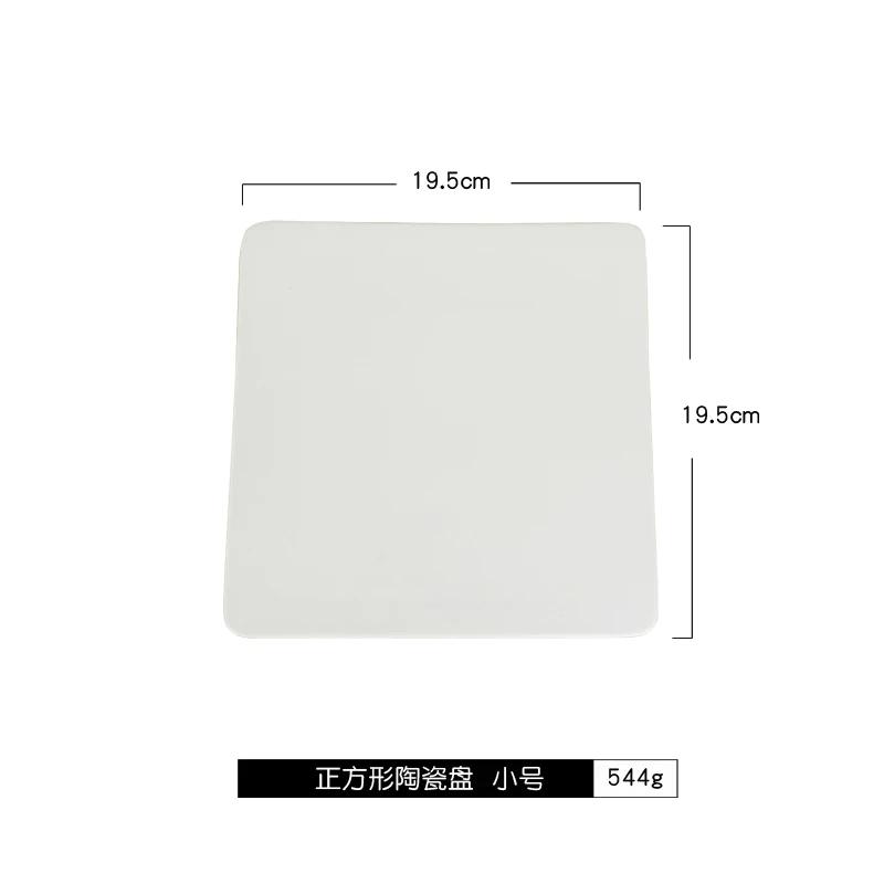 European Style White Ceramics Cake Pan Banquet Golden Metal Display Stand Rectangular Dessert Sushi Plate Decoration Cake Stand