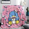 1PC Sanrio Cute Print Flannel Blanket, High quality All Seasons, Home Decor, Warmth and Comfort, Perfect for Christmas Gifts
