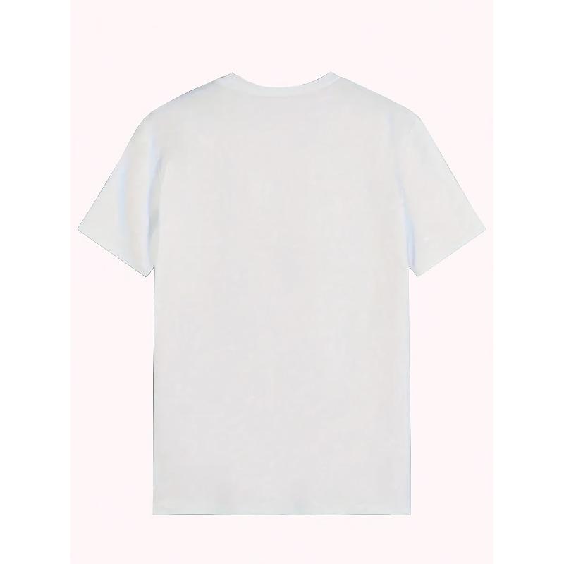 Men's Round Neck Trendy Simple Creative Colorful Soccer Print Design Pattern Casual Quick-Dry Comfortable Minimalist Round Neck Fashion T-Shirt
