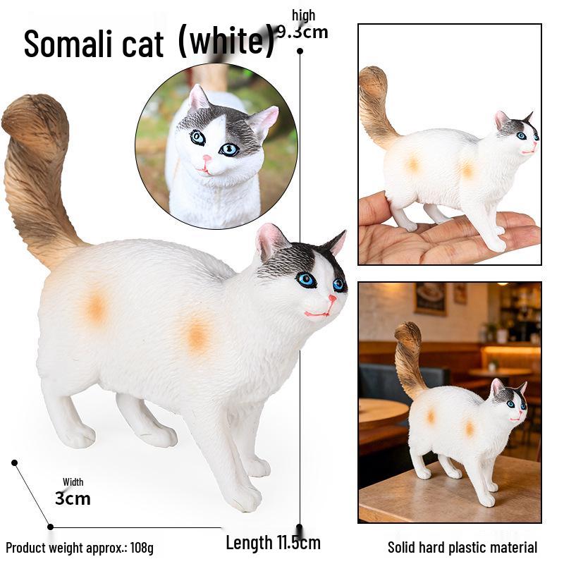 Children's Realistic Plush Cat Models: Bell, Fat, Orange, Farm, Hairless & Blue Cat - Cat Story Series