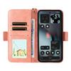 For Nothing Phone (3) 5G Leather Case Magnetic Closure Wallet Stand Phone Cover with Crossbody Strap