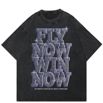 2024 Streetwear Big Letter Grafické Unisex tričko Bavlněné černé tričko Unisex Top Trička Léto Tričko s krátkým rukávem
