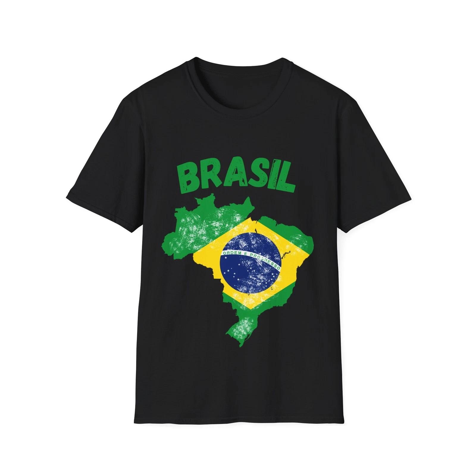 Brazil Brasil Flag T-Shirt , World Cup T-Shirt, Gift for him, Gift for Her 3XL