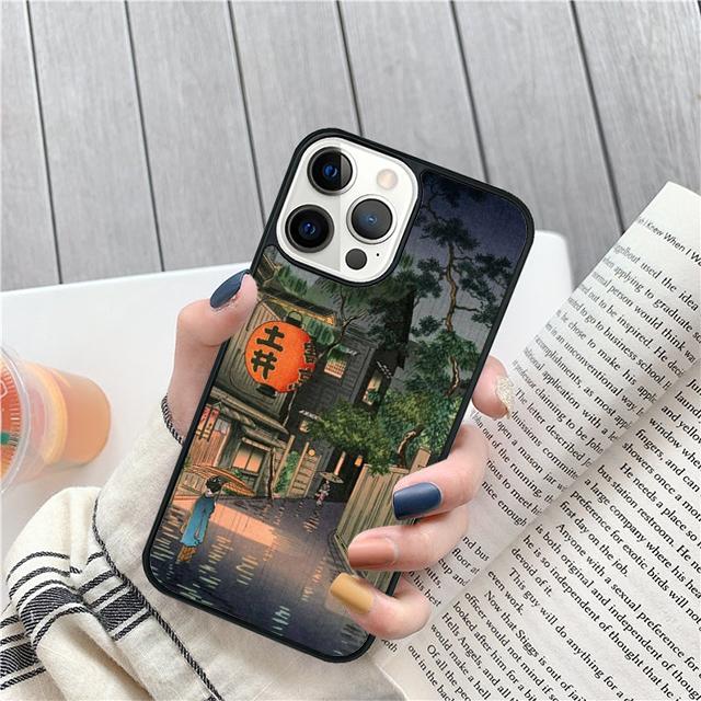 Ukiyo e Japanese style Art painting Cover For iPhone 17 Air 15 16 14 13 12 Pro Max 11 Pro Max Plus Phone Case Coque