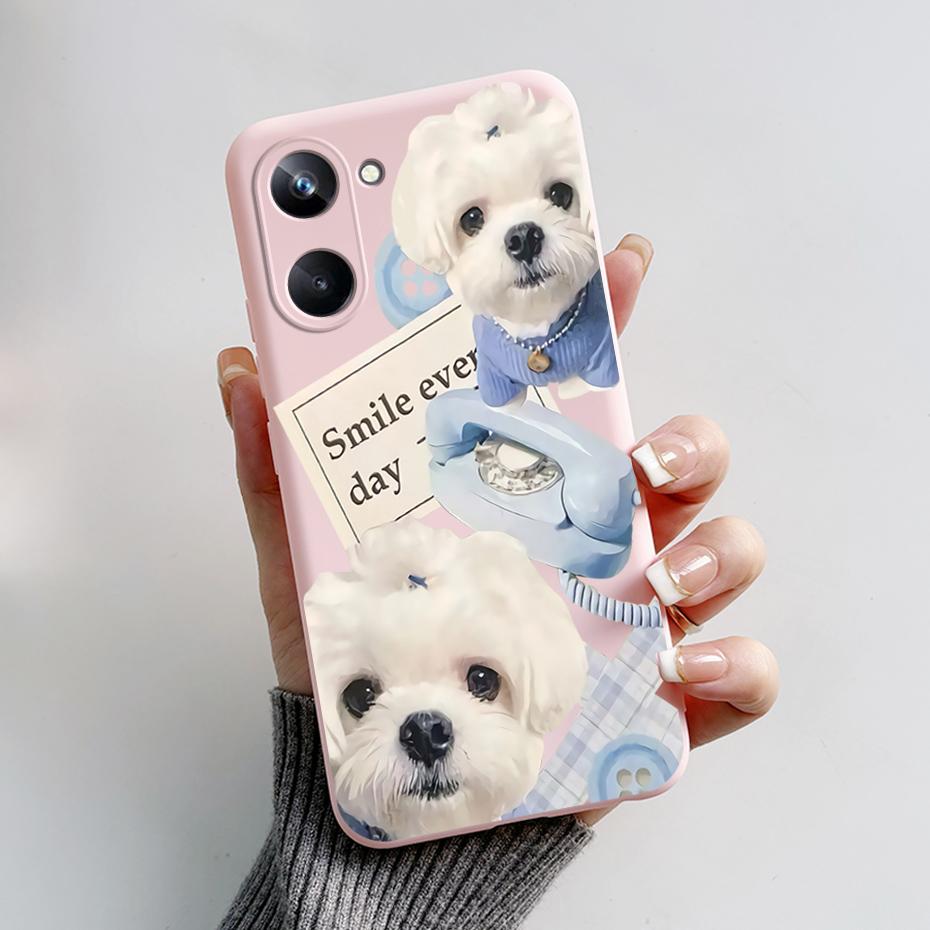 Phone Case For Oppo Realme 10 Pro+ Realme 10 Pro Plus 4G 5G Cute Panda Silicone Matte Cover For Realme10 Pro+ Realme 10Pro+ Case