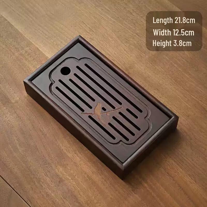 Портативный бамбуковый поднос для чая Aiqiyi с резервуаром для воды Mini Water Storage All-Bamboo