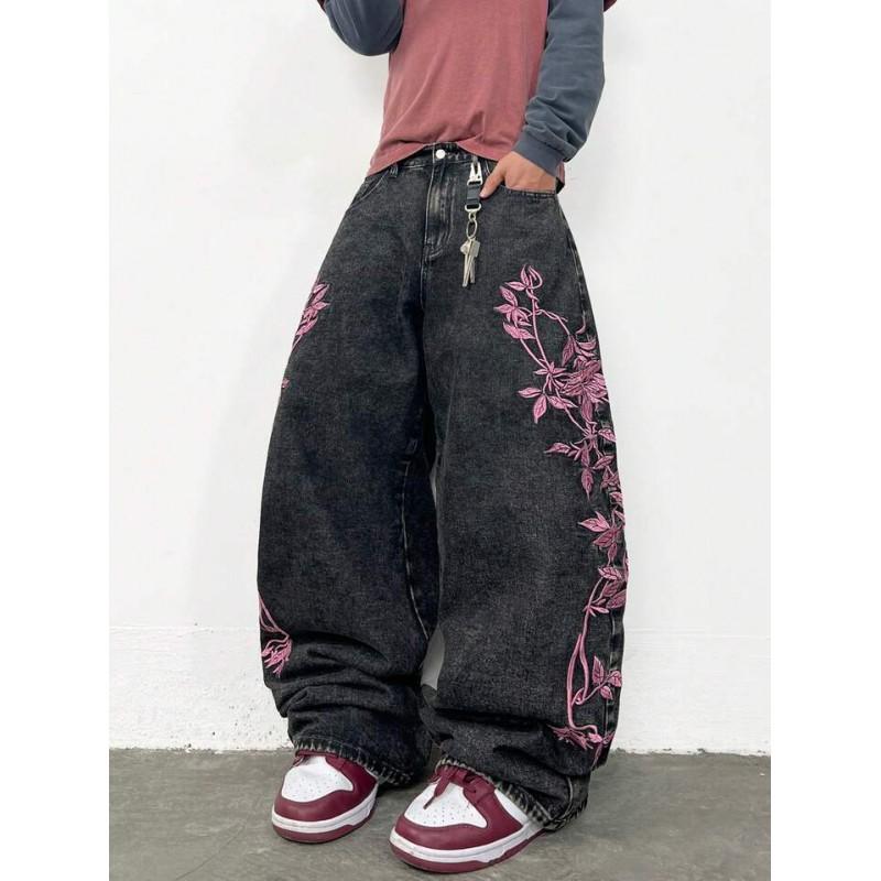 Mens Loose Fit Straight Leg Jeans