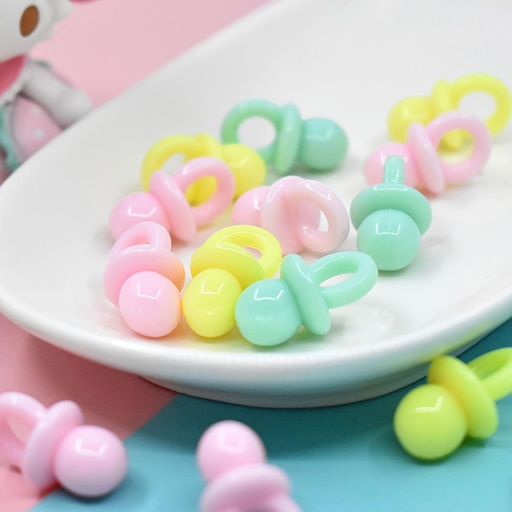 10 DIY mini cute pacifier model resin beads, DIY jewelry crafts, art crafts, cute home decoration, phone case decoration, vase f