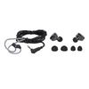Earphones Super Bass Boost Wired Earbuds Noise Reduction Stereo Headphones for Listen To MusicWithout Microphone Black
