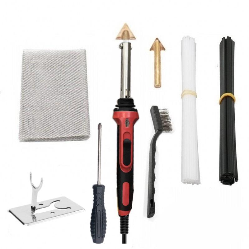 100W Car Bumper Repair and Smoothing Tool: Electric Soldering Iron & Heat Gun Combo