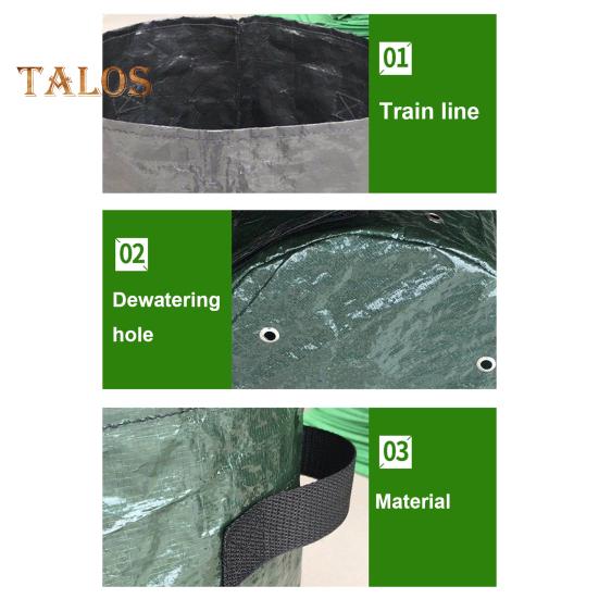 Garden Plant Grow Bag with Reinforced Handle Excellent Drainage Easy To Transport Breathable Reusable Plant Growing Bag