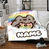 Custom Name Fall Guys Party Blanket for Couch & Bed, Plush Cozy Fuzzy Blanket Super Soft & Warm Blankets for Fall and Winter. 0908119