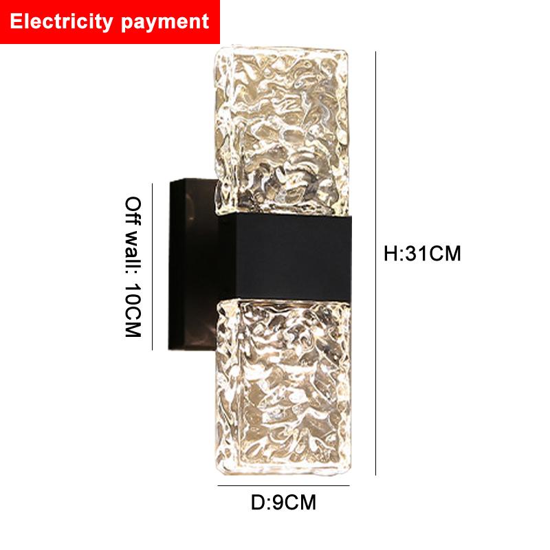 

Светильник Light Luxury Led Crystal Wall Lamp, ночник для спальни, минималистский фон для телевизора, коридор, лестница, лампа для гостиной Trichromatic light