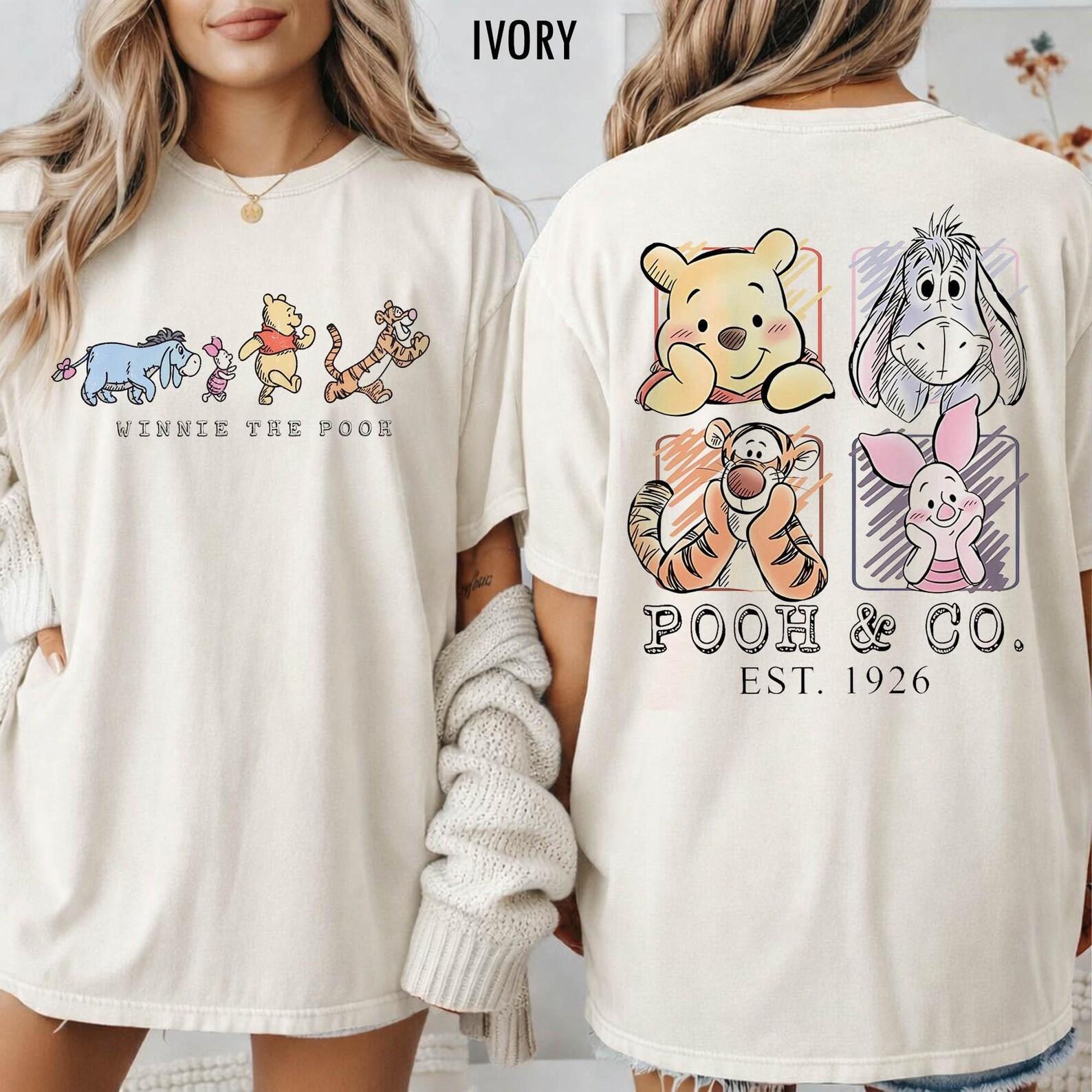 Retro Winnie the Pooh And Friends Comfort Colors Shirt, Pooh & Co Est 1926 Tee, Disney World Trip Shirts, Vintage Disney Pooh Bear Gift XL