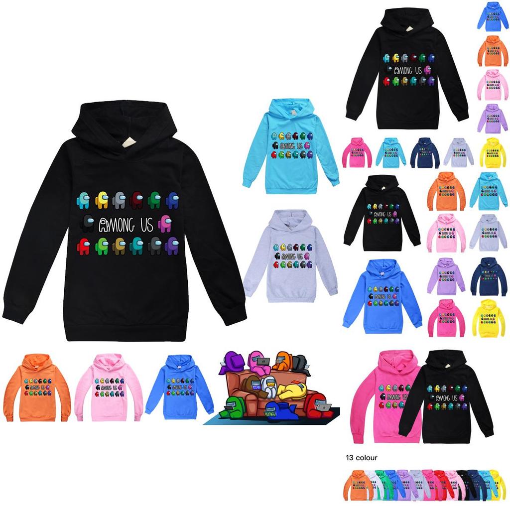 Boys Girls Kids Hoodies Game Pattern Hoody Coat Tops 314yrs Age
