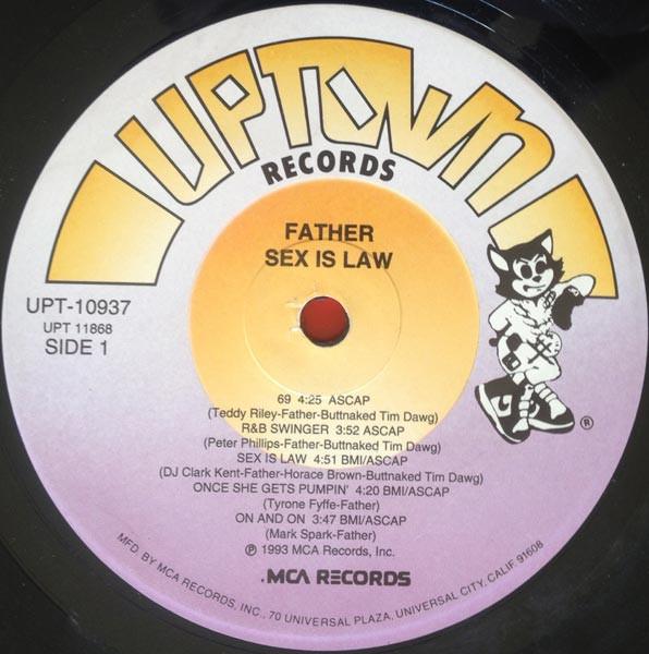 LP Record FATHER MC - Sex Is Law UPT10937 Uptown Records, 1993 US Rap & Hip-Hop/R&B Used