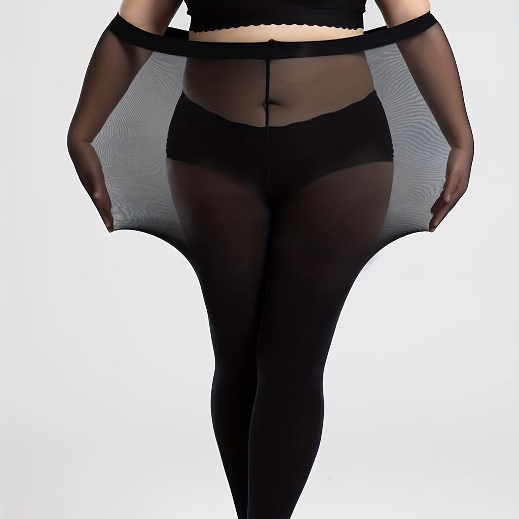 Luxury 40D Women's Plus Size Shimmer Glossy Sheer Tights Seamless Shiny Nylon Silky Pantyhose Oil Pearlescent Stockings