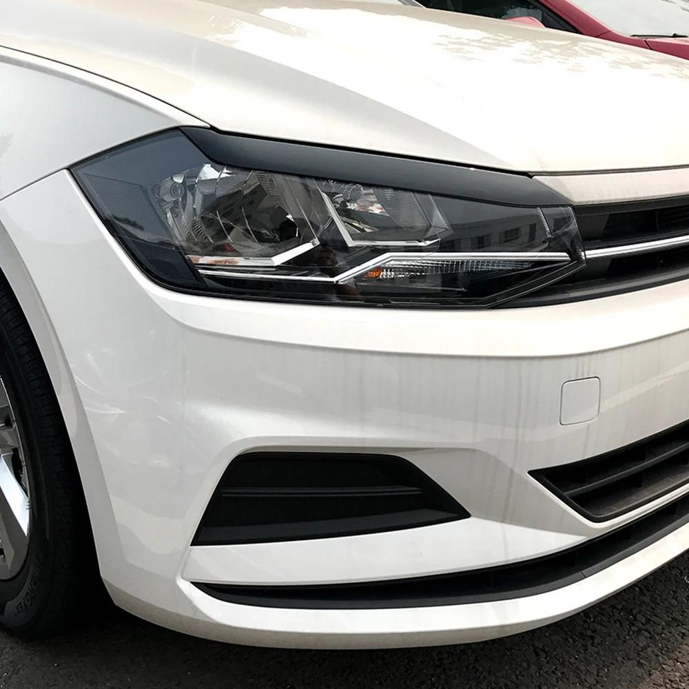 For Volkswagen VW Polo MK6 2019 2020 2025 2025 2025 Head Light Front Lamp Sticker Decoration Cover Trim Styling Accessories