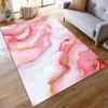 Pink and Gold Marble Abstract Design Rug Non-slip rug suitable for living room and bedroom sofas sofas
