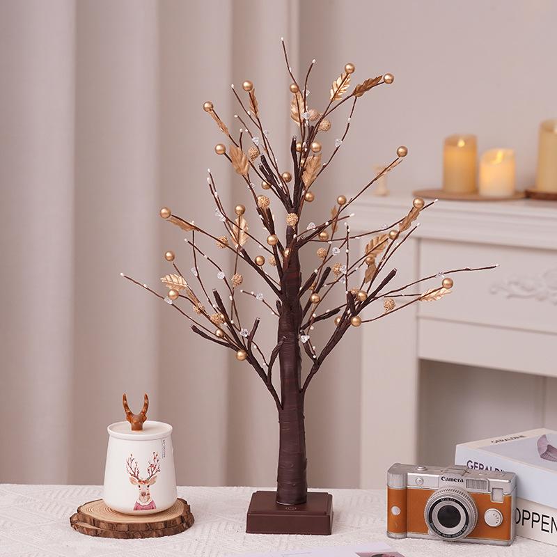 LED Red Berry Luminous Tree - Indoor Christmas Decoration for Parties