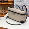 New LP27 handbag gigi same shoulder oblique span fashion canvas with leather bag temperament lunch box bag