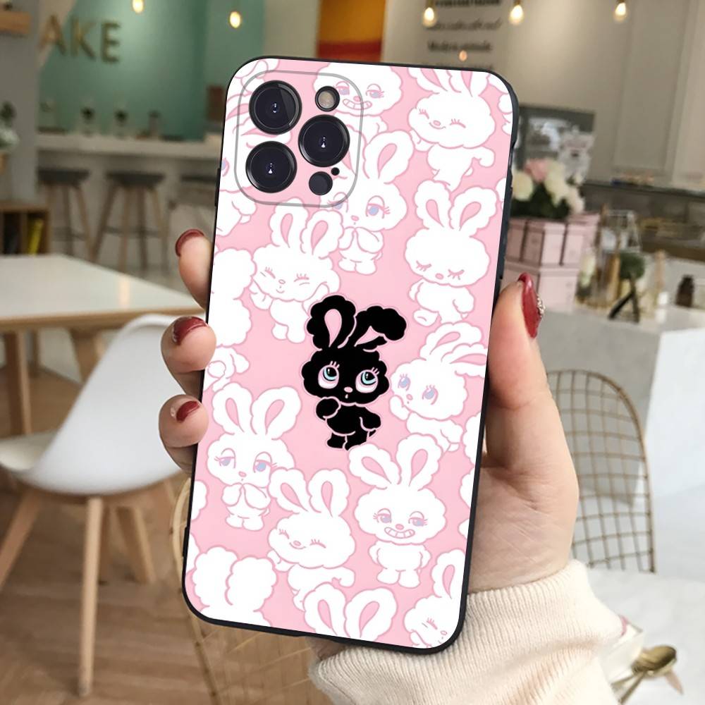 Cute Cartoon Esthers Bunny For IPhone 17 16 15 14 13 12 11 Pro Max 13 17Air Shockproof Soft Phone Cases Coque