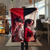 1PC Luffy D Patterned Flannel Blanket Suitable For All Seasons For Home Decor Warmth And Comfort Gifts Holiday Present