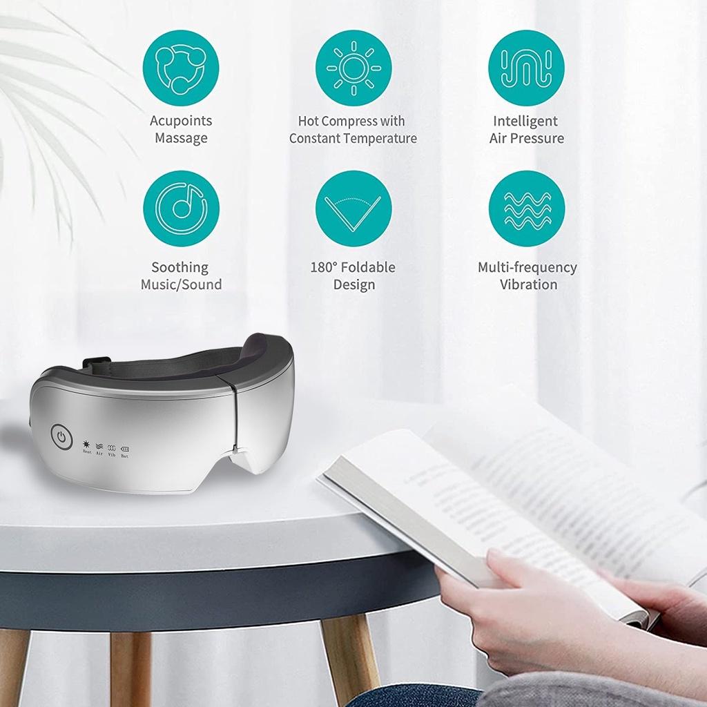 3.7V 4D Electric Smart Eye Massager Vibration Heated Massage For Tired Eyes Dark Circles Remove Eye Care