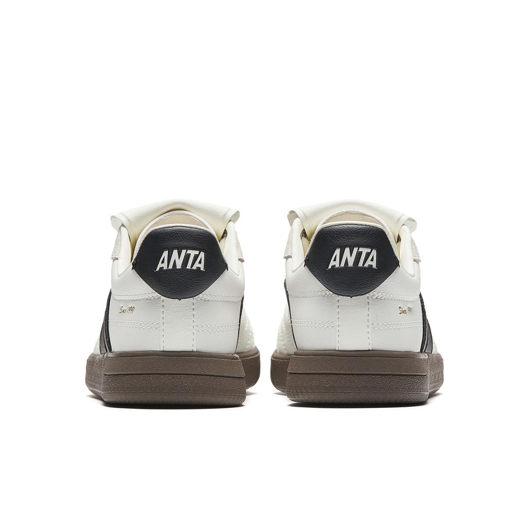 Anta Flap Shoe Skateboard Shoes Women's Ivory White/Basic Black 922628069-7